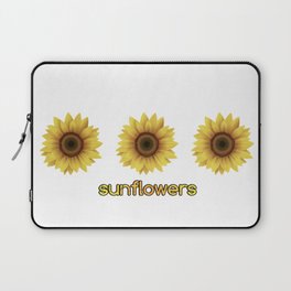 Sunflowers three yellow Laptop Sleeve