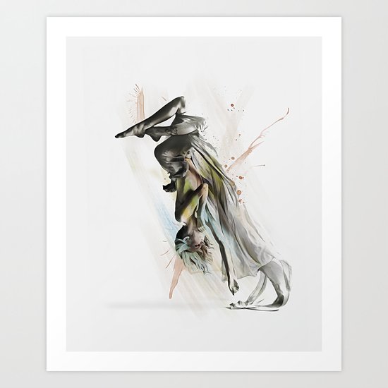 Drift Contemporary Dance Two Art Print