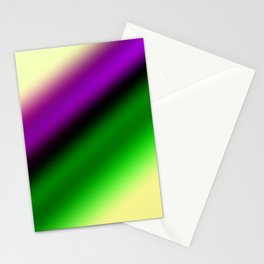 Yellow pink green abstract art Stationery Cards