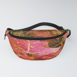 Fall Maple Leaves Red Hue Fanny Pack