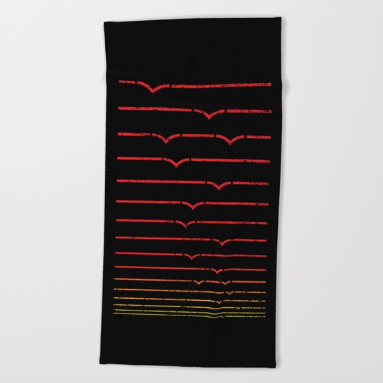 Seagull Sunset Beach Towel