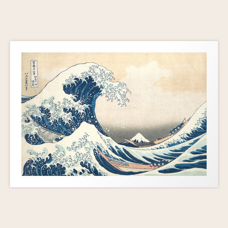 The Great Wave Off Kanagawa By Katsushika Hokusai From The Series Thirty Six Views Of Mount Fuji Art Print By A540lincolnave Society6