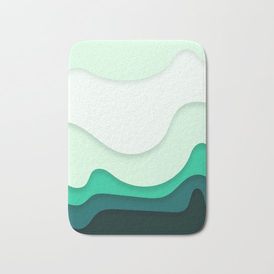 Pastel Waves Bath Mat