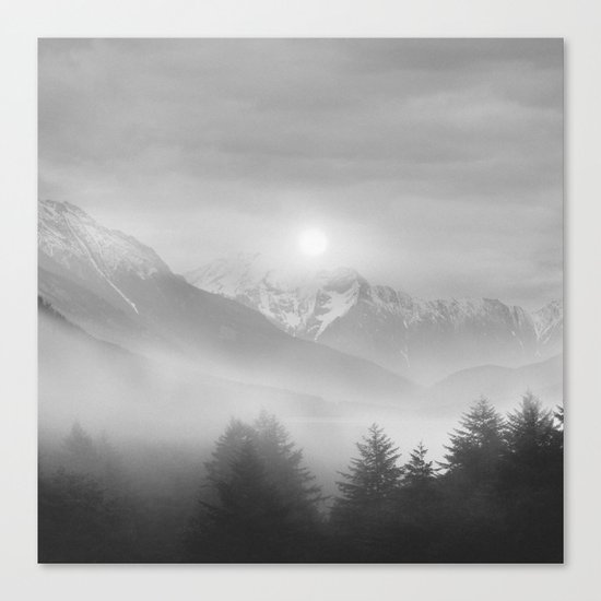 Pastel vibes 11 Black and White Canvas Print