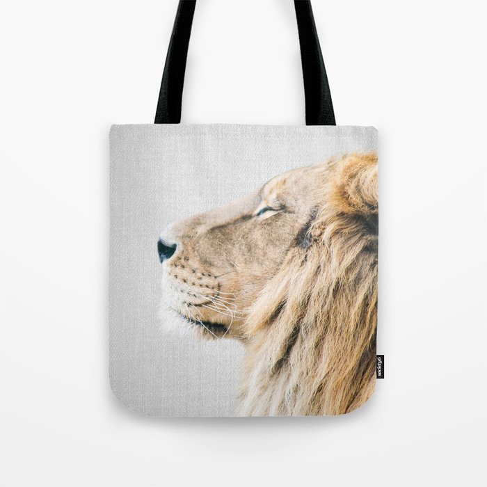 Lion Portrait - Colorful Tote Bag