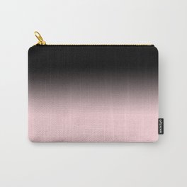Modern abstract elegant black blush pink gradient pattern Carry-All Pouch