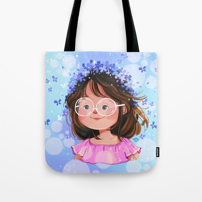 Lilac Girl Tote Bag