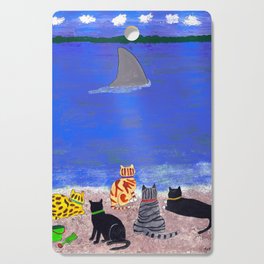 Cats on the Beach Cutting Board