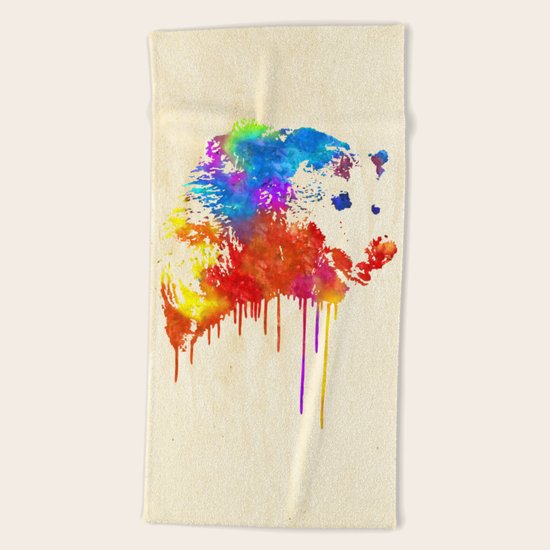 Rainbobear Beach Towel