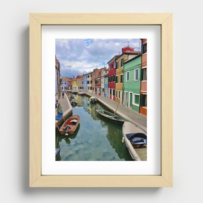 Burano Italy Recessed Framed Print