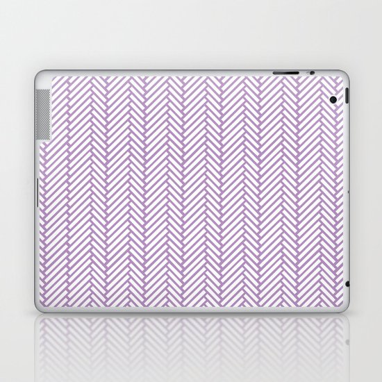 Herringbone Orchid Laptop & iPad Skin