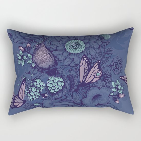 Beauty (eye of the beholder) - neon version Rectangular Pillow