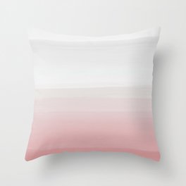 Touching Blush Gray Watercolor Abstract #3 #painting #decor #art #society6 Throw Pillow