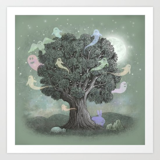 Tree Spirits Art Print