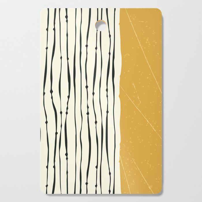 Gold Zebra Stripes Cutting Board