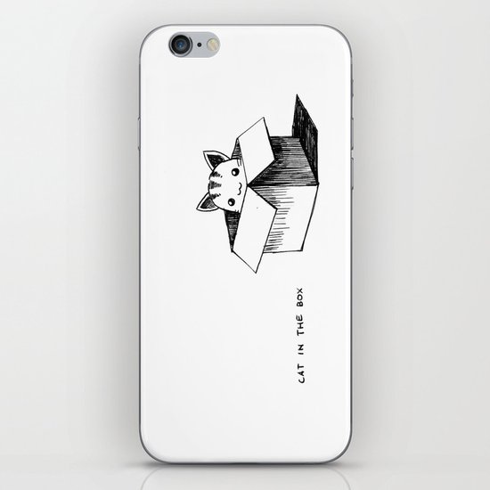 Cat in the box iPhone & iPod Skin