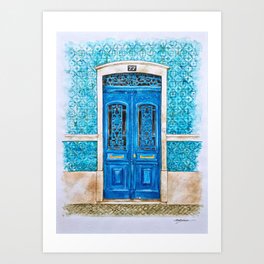 Portuguese door Art Print