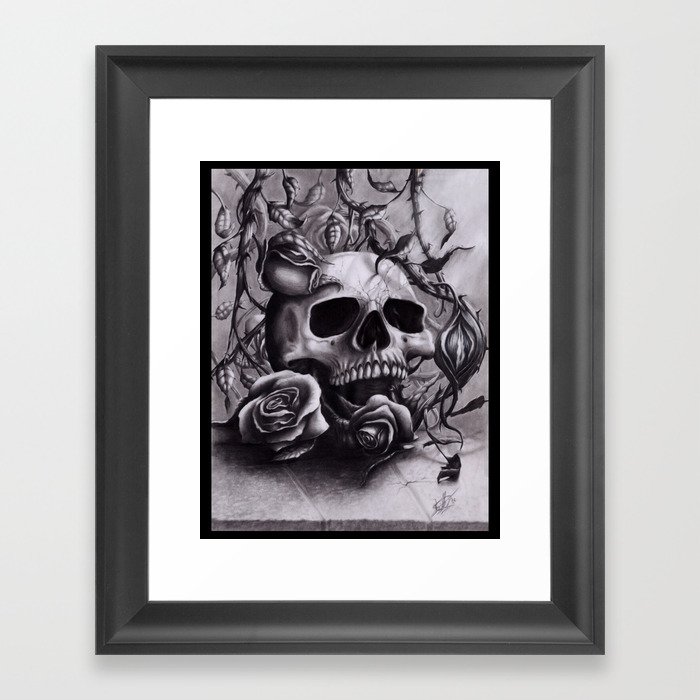 Faint Expression of the Unremembered Framed Art Print