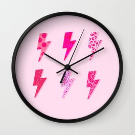 Lightning bolt pinkies  Wall Clock