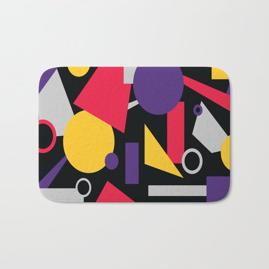 Geometric cocktail Bath Mat