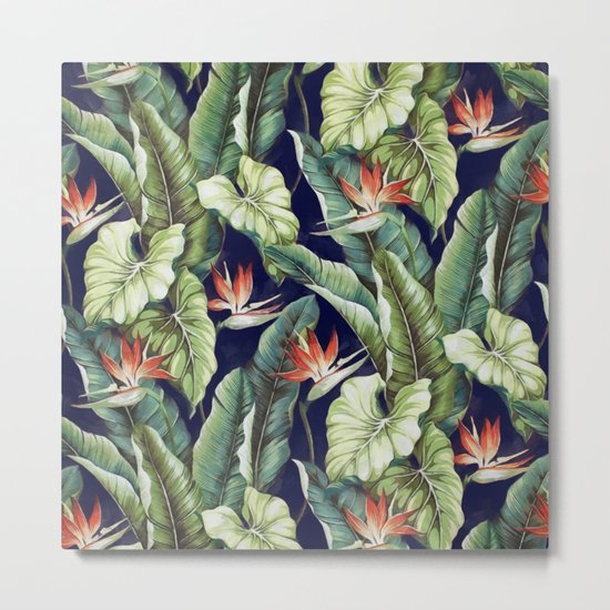 Night tropical garden II Metal Print