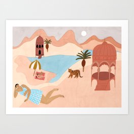 Desert Beach Art Print