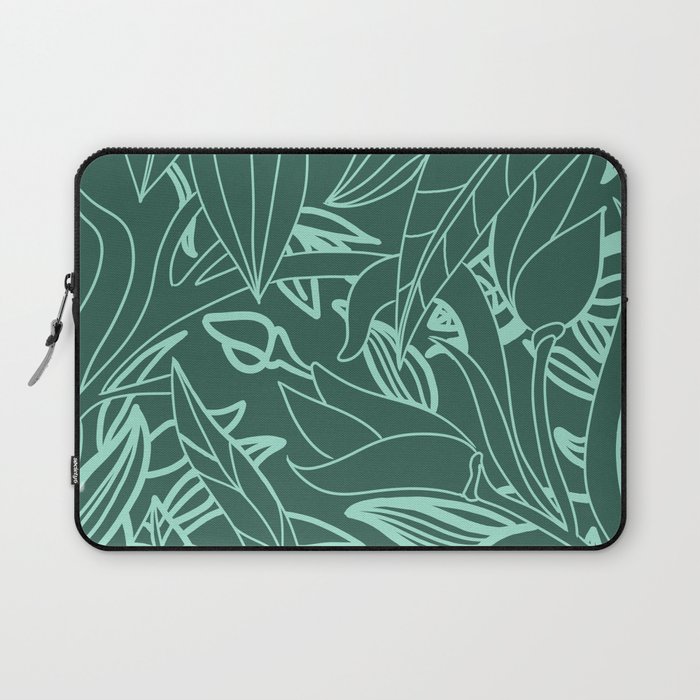 Minimal Jungle - tropical leaves Laptop Sleeve by Lio does things ...