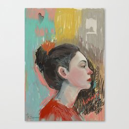 Marion and the color Canvas Print