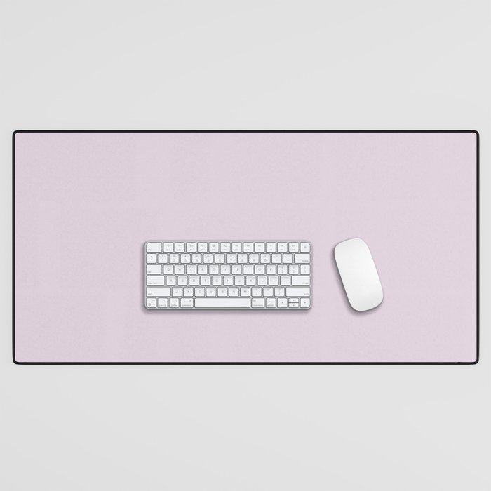 JOYFUL LILAC powdery pastel solid color Desk Mat