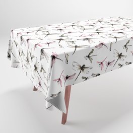 Dragonflies pattern, sumie painting Tablecloth