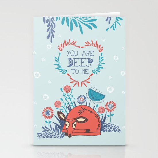 You are Deer to me Stationery Cards