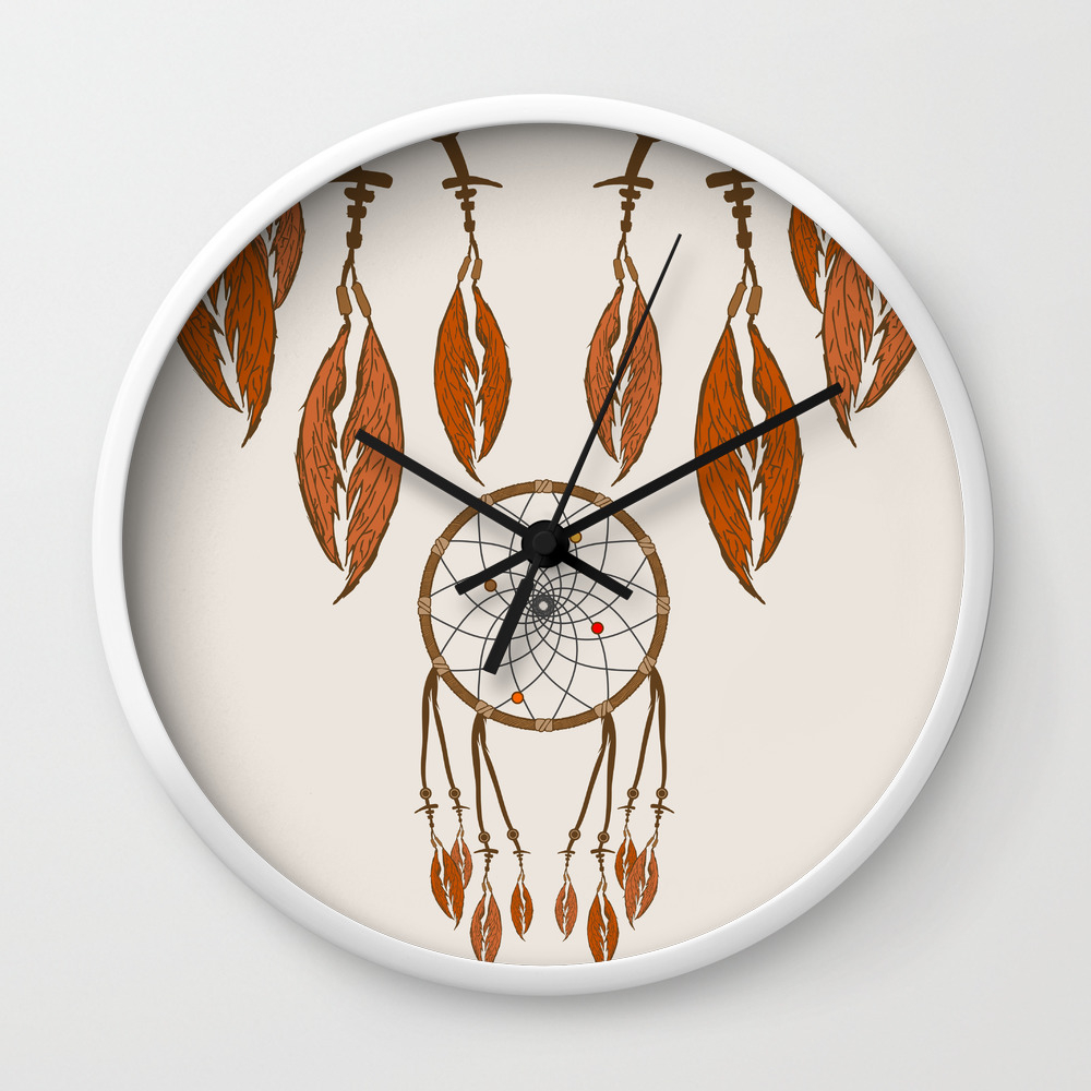 Dream Catcher Wall Clock By Djuliansjah Society6