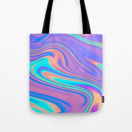 Holographic Flames Tote Bag