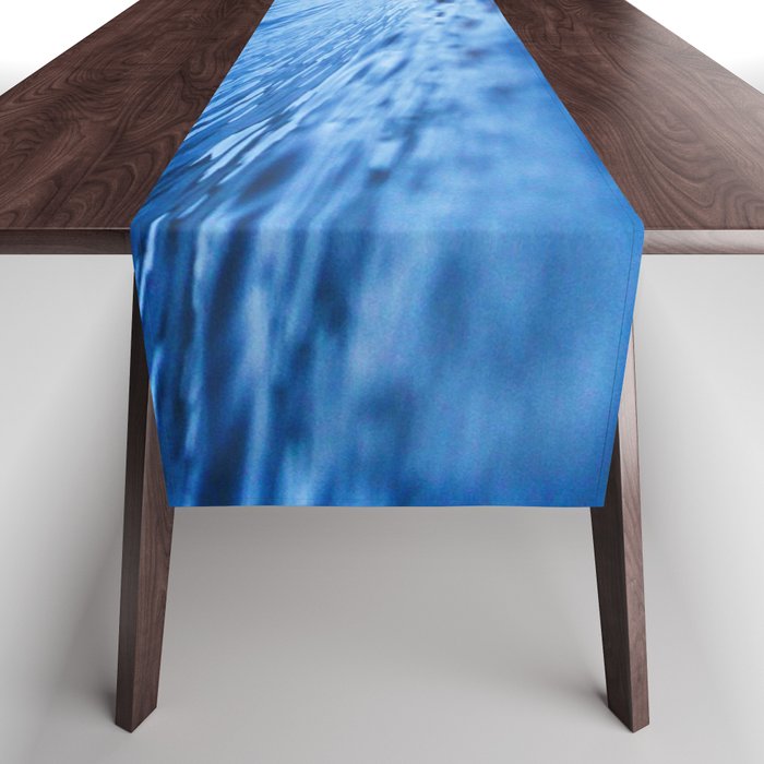 Blue Waves Ocean Sea Table Runner