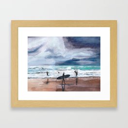 Bude surf time 4 Framed Art Print