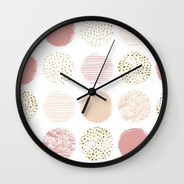 Circules pastel Wall Clock