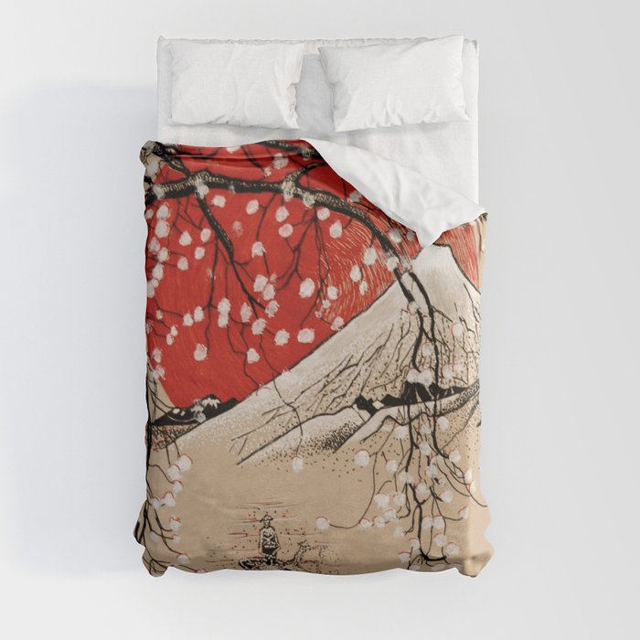 Japan Fishermen Duvet Cover