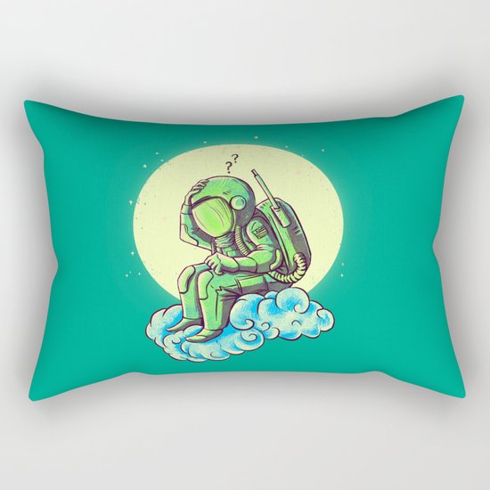 why in the cloud Rectangular Pillow