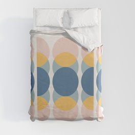 Moon Phases Abstract IV Duvet Cover