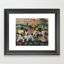 African Farmers Framed Art Print