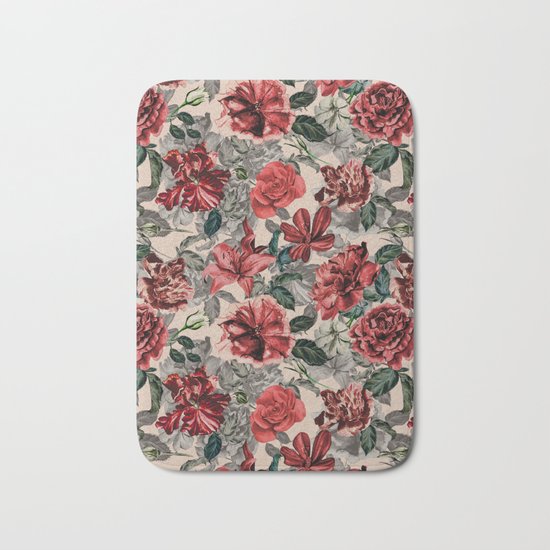 Vintage Botanic Garden Bath Mat