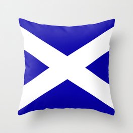 Scottish Flag Throw Pillow