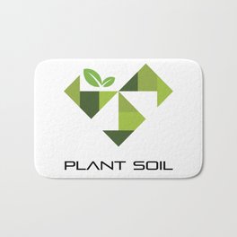 Plant soil Bath Mat