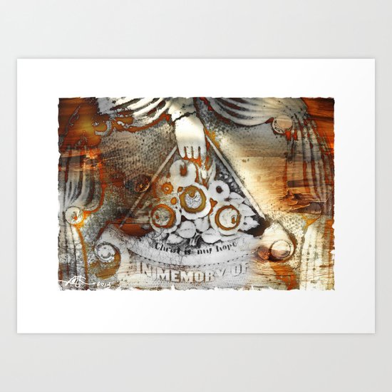 1800's Gravestone Art Series 1 Art Print