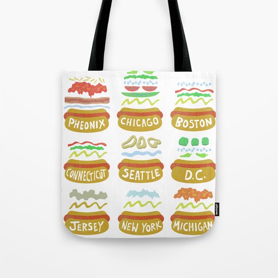 Hot Dogs! Re-do Tote Bag