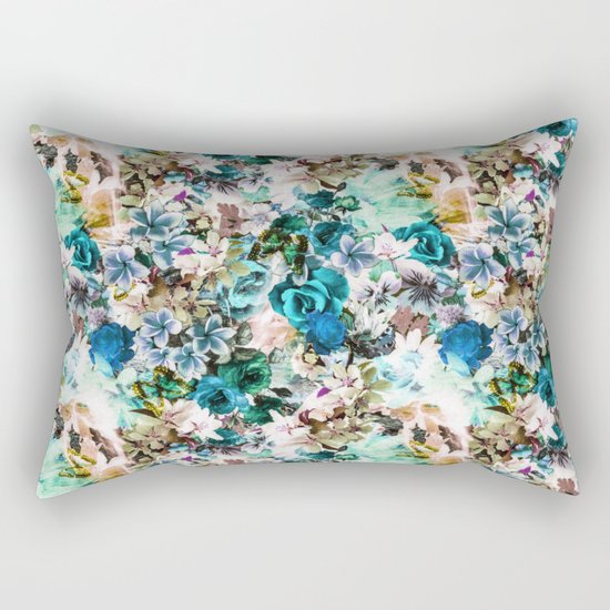 Floral Pattern V2 Rectangular Pillow