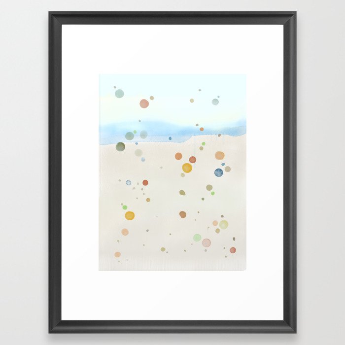 Lazy Beach Framed Art Print