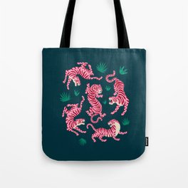 Night Race: Pink Tiger Edition Tote Bag