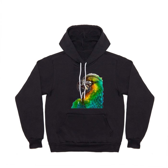 Watercolour parrot Hoody