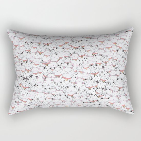 FIND THE PANDA - LUCKY CAT Rectangular Pillow